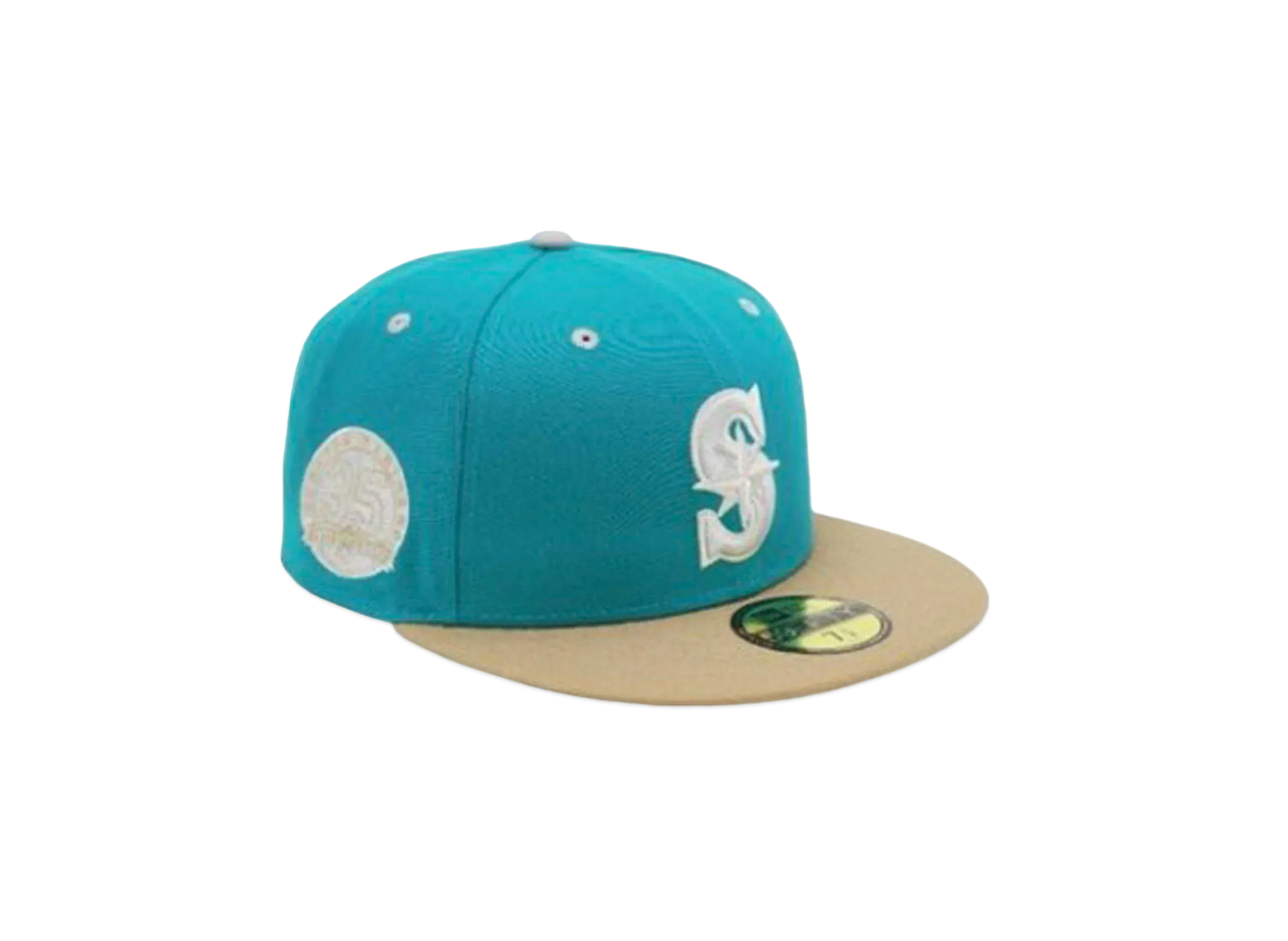 NEW ERA x THE CAP 59Fifty Lake Mirror TOKOROZAWA EXCLUSIVE Seattle Mariners "Blue/Beige"