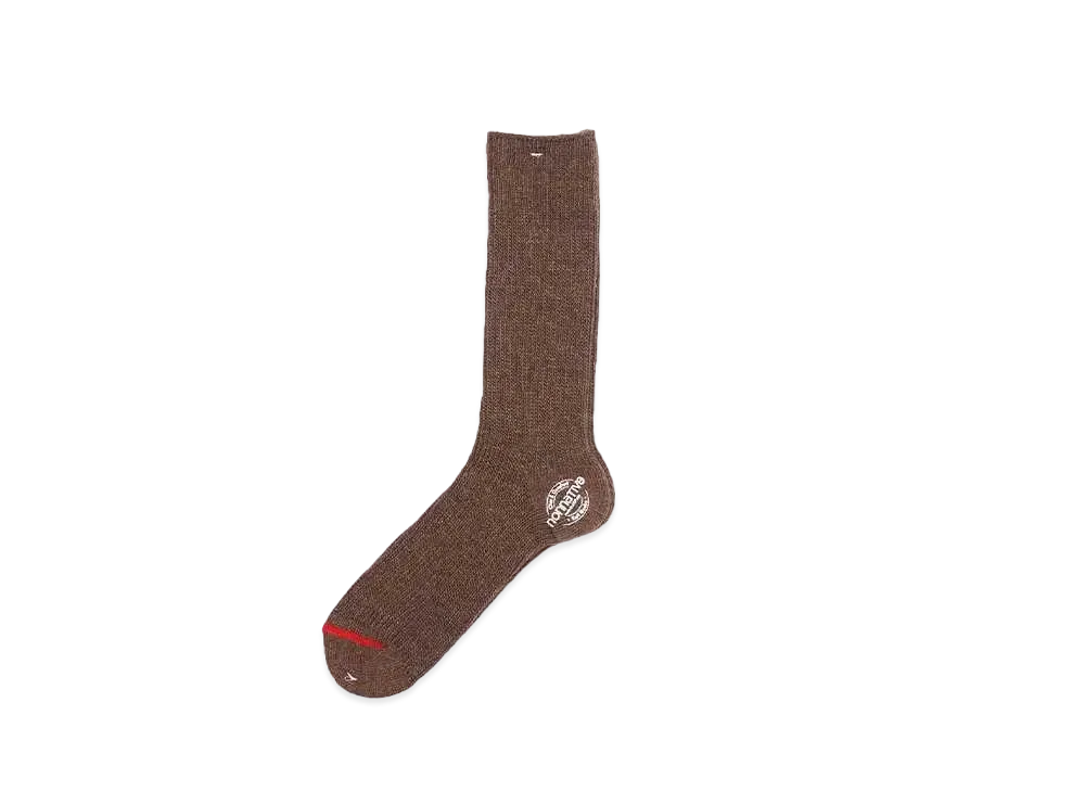 nonnative DWELLER SOCKS HI W/N/P/Pu WOVEN "BROWN"
