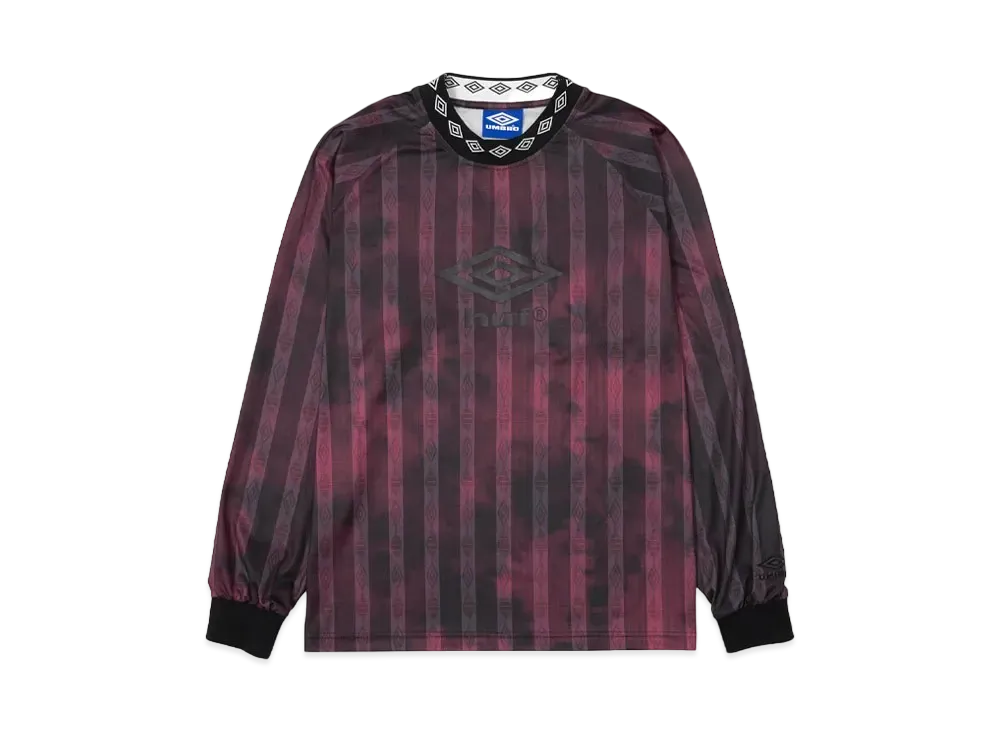 HUF x UMBRO Fall 24 Tie Dye Long Sleeve Team Jersey "Black"