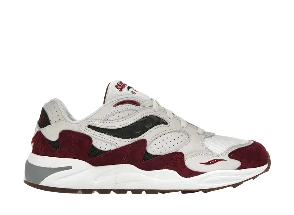 サッカニー グリッド シャドウ2 "クリーム/レッド"