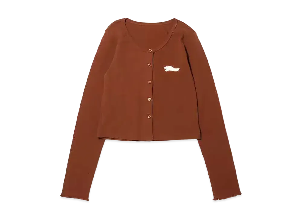 atmos pink x Riehata Logo Shishwili Tank Top Cardigan Set Cardigan only "Brown"