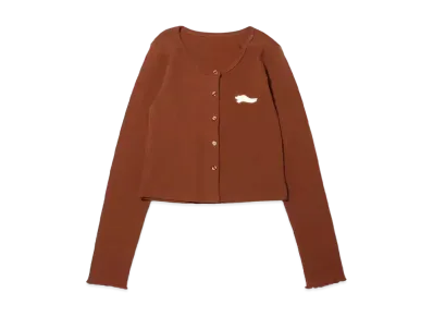 atmos pink x Riehata Logo Shishwili Tank Top Cardigan Set Cardigan only "Brown"