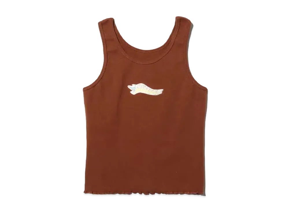 atmos pink x Riehata Logo Shishwili Tank Top Cardigan Set Tank Top only "Brown"