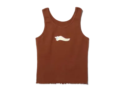 atmos pink x Riehata Logo Shishwili Tank Top Cardigan Set Tank Top only "Brown"