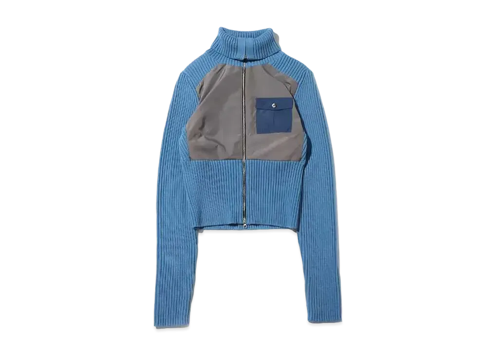 atmos pink Docking Rib Knit Cardigan "Blue"