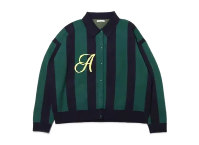 atmos pink Striped Elitski Cardigan "Navy"