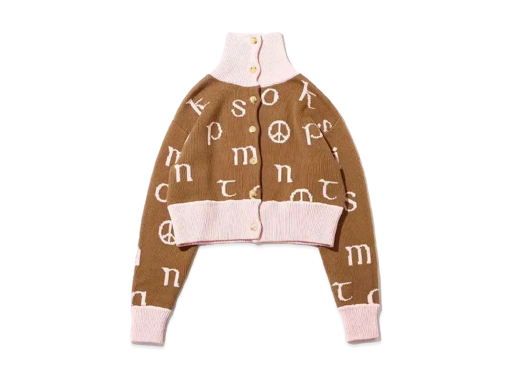 atmos pink Big Neck Sougara Cardigan "Brown"