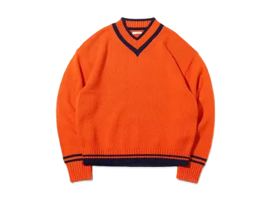 atmos pink Preppy Knit Tops "Orange"