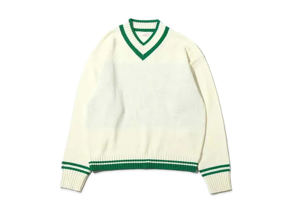 atmos pink Preppy Knit Tops "White"