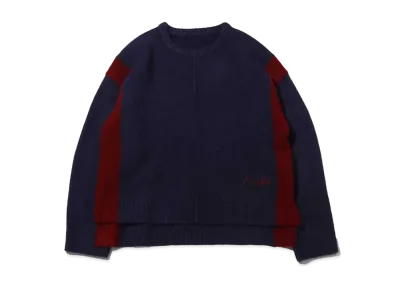 atmos pink x Riehata Bicolor Knit Tops "Navy"