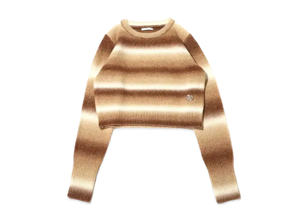 atmos pink Gradation Border Knit "Brown"