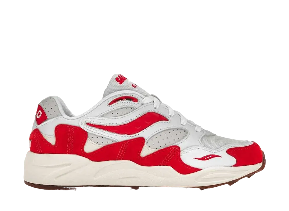 アイビーパーク × サッカニー グリッド シャドウ2 "ホワイト/レッド"