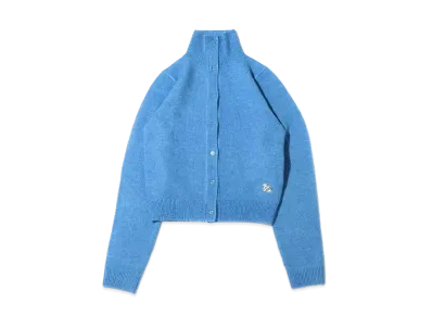 atmos pink Stand Collar Setup Knit Cardigan "Blue"