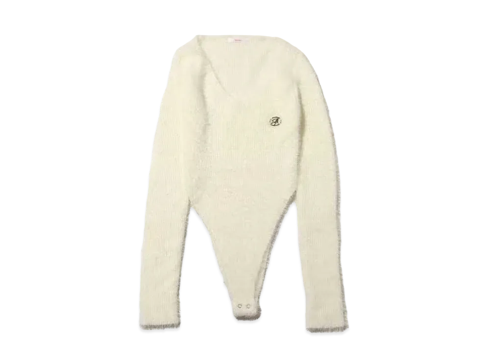 atmos pink Design Feather Knit "White"