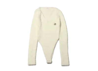 atmos pink Design Feather Knit "White"