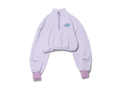 atmos pink Silicone Patch High Neck Tops "Purple"