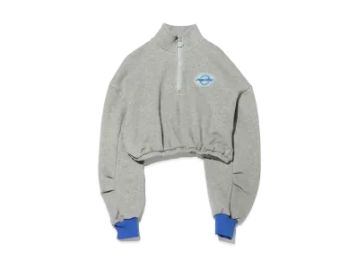 atmos pink Silicone Patch High Neck Tops "Gray"