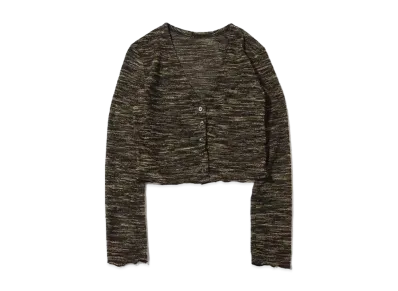 atmos pink Melange Tight Cardigan "Yellow"