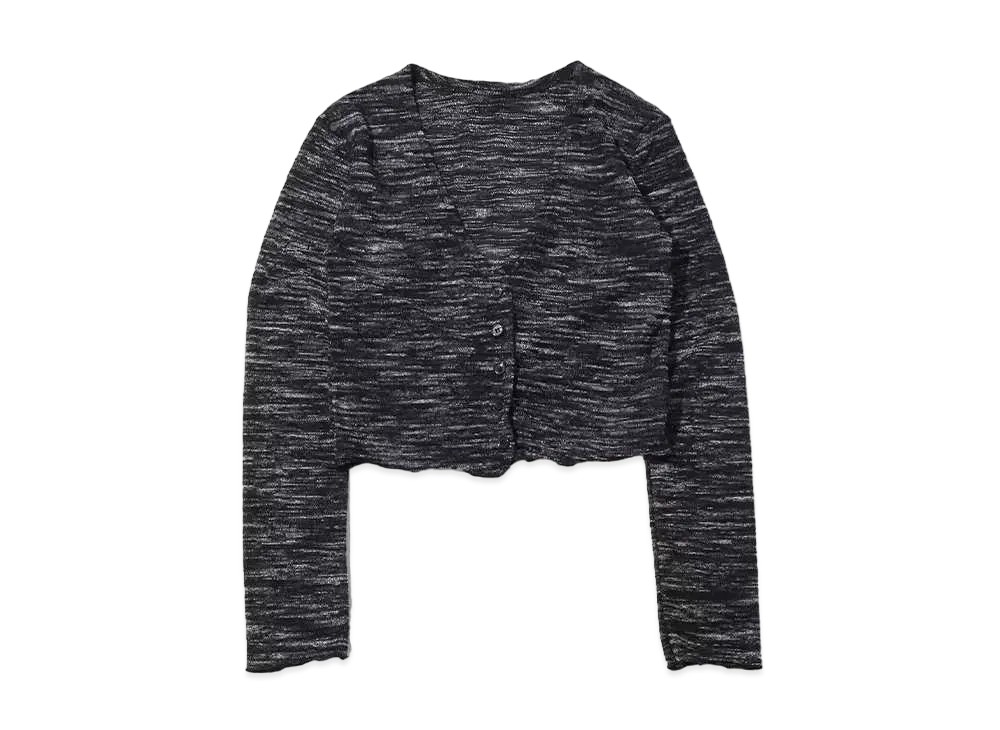 atmos pink Melange Tight Cardigan "Black"