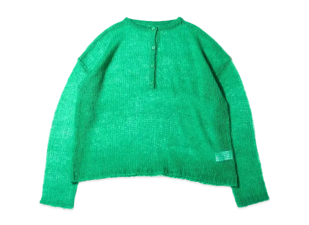 atmos pink Scacia Mimohair Fuu Knit Pullover "Green"