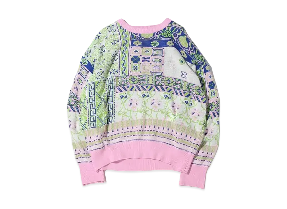 atmos pink Paneled Knit Pullover "Pink"