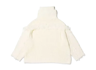 atmos pink Fringe Knit "Ivory"