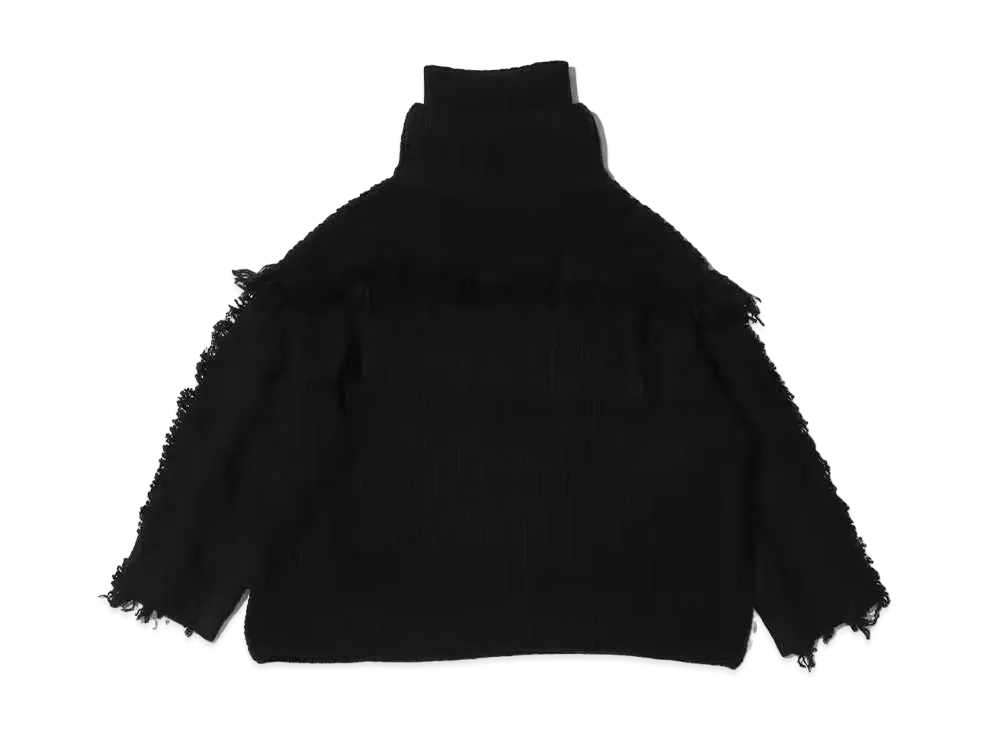 atmos pink Fringe Knit "Black"