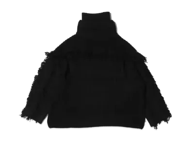 atmos pink Fringe Knit "Black"