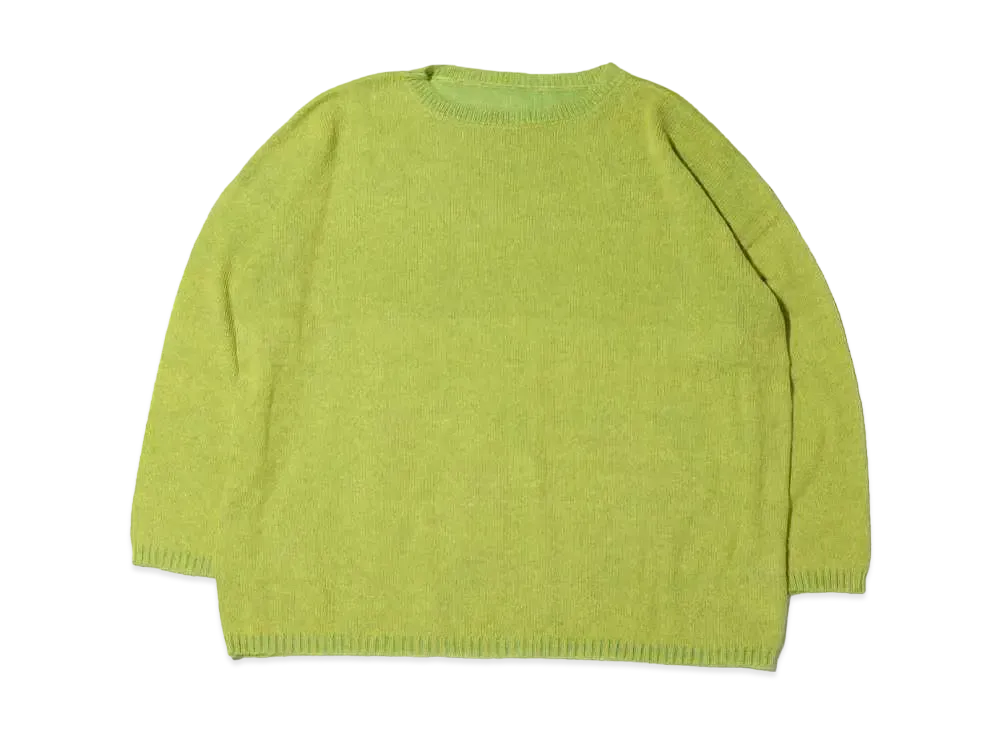 atmos pink Loose Mohair Knit Pullover "Yellow"