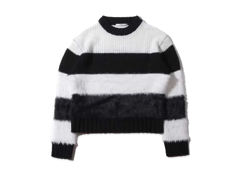 atmos pink Color Block Border Knit "Black"