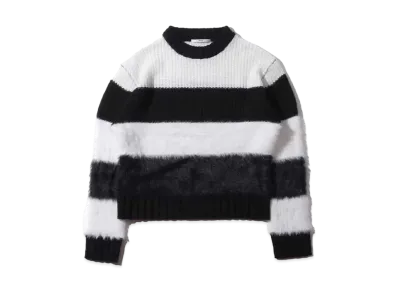 atmos pink Color Block Border Knit "Black"