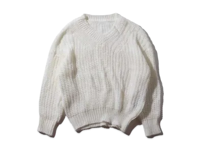 atmos pink V-Neck Knit "Ivory"