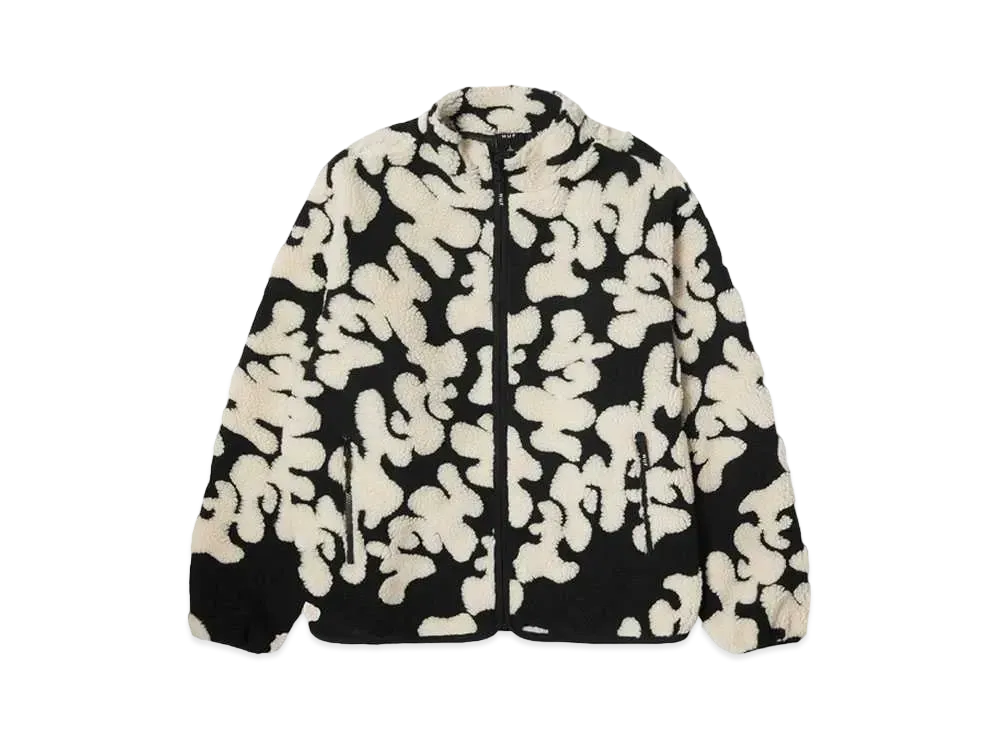 HUF Fall 24 Abstract High Pile Jacquard "Black"