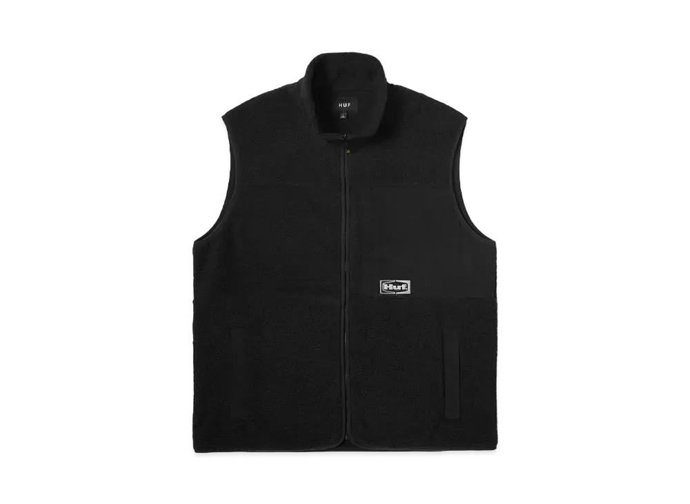 HUF Fall 24 Sonoma High Pile Vest "Black"