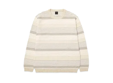 HUF Fall 24 1984 Stripe Sweater "Putty"