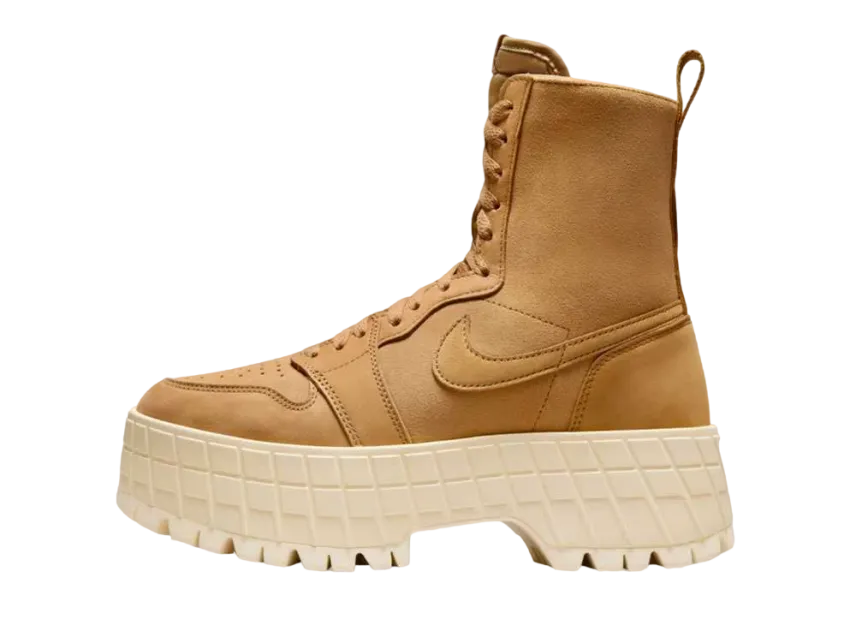 ナイキ ウィメンズ エアジョーダン1 ブルックリン "ウィート/モスリン" (厚底 ブーツ)