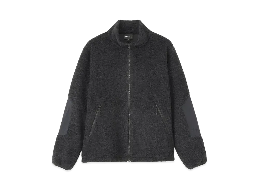 Goldwin Wool Boa Fleece Full Zip Jacket (Unisex) "Mix Charcoal"