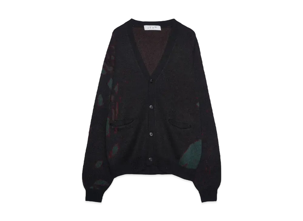 Bal JACQUARD WOOL CARDIGAN "BLACK"