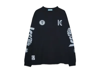 ICECREAM COTTON LS T-SHIRT IC "BLACK"