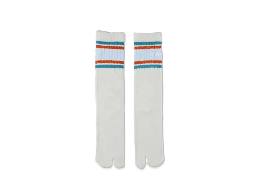 WIND AND SEA x Tangerine Tabi Socks "White/Sax"