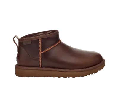 UGG Women's Classic Ultra Mini LTHR Regen "ironwood"