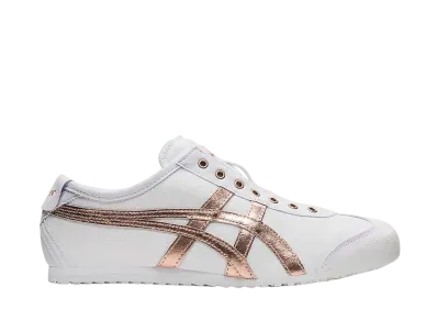 オニツカタイガー メキシコ66 スリッポン "ホワイト/ローズゴールド"