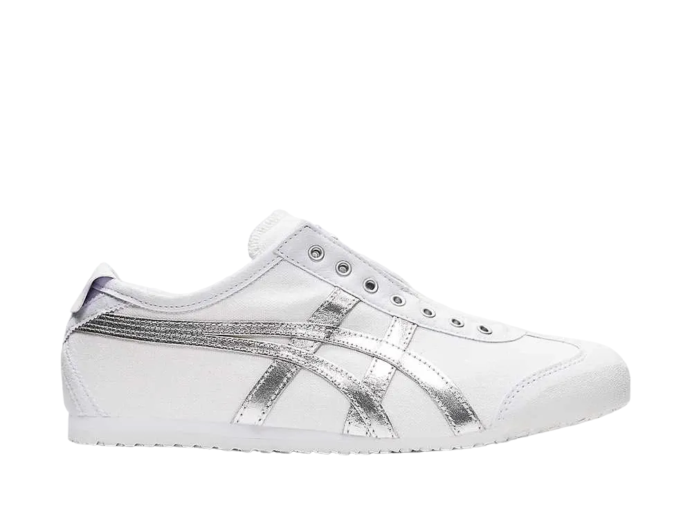 オニツカタイガー メキシコ66 スリッポン "ホワイト/ピュアシルバー"