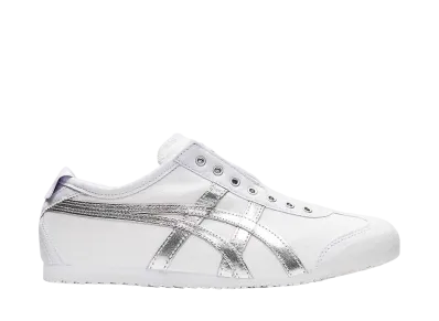 オニツカタイガー メキシコ66 スリッポン "ホワイト/ピュアシルバー"