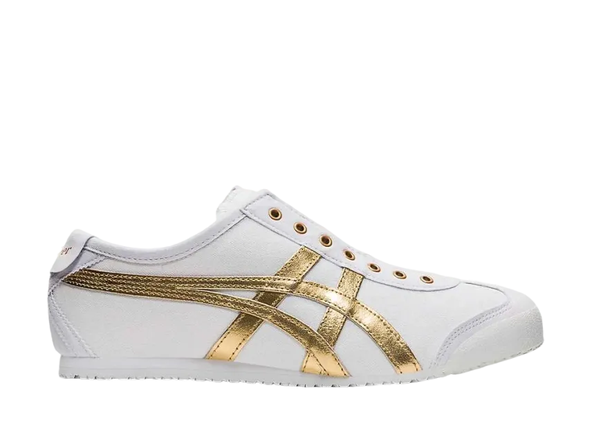 オニツカタイガー メキシコ66 スリッポン "ホワイト/ピュアゴールド"