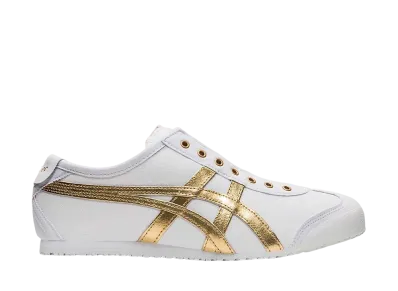 オニツカタイガー メキシコ66 スリッポン "ホワイト/ピュアゴールド"