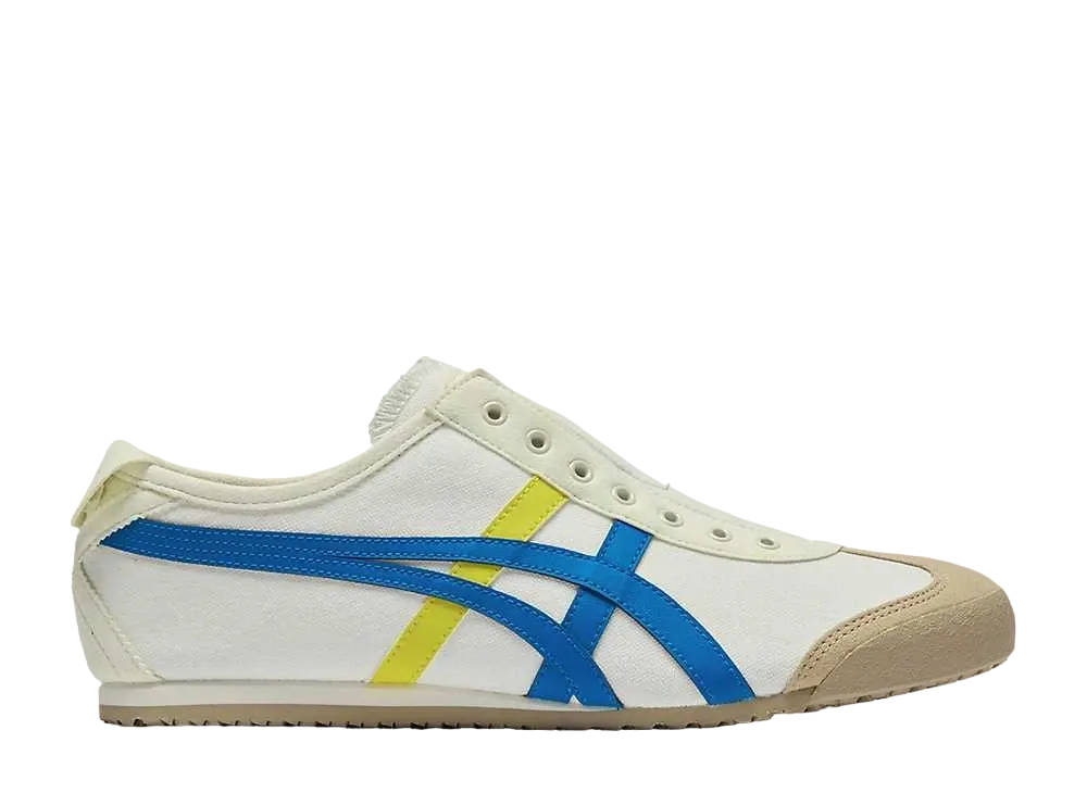 オニツカタイガー メキシコ66 スリッポン "クリーム/ディレクトワールブルー"