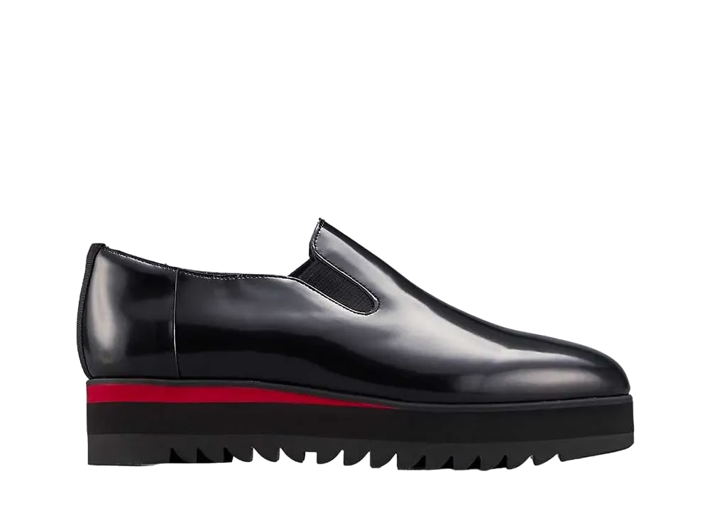 オニツカタイガー ジ オニツカ ウィメンズ スリッポン "ブラック/クラシックレッド"