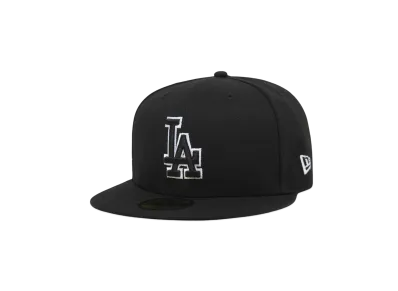 NEW ERA 59FIFTY LOSDOD BLK BLK SWHT 23J "BLACK/WHITE"