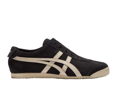 オニツカタイガー メキシコ66 スリッポン "ブラック/パテ"